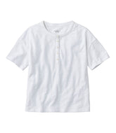 L.L.BeanWomen's Signature Slub Tee, Short-Sleeve Henley