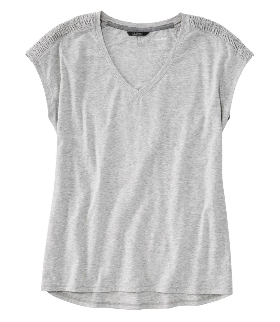 L.L.BeanWomen's Beyond Soft V-Neck Tee, Short Sleeve