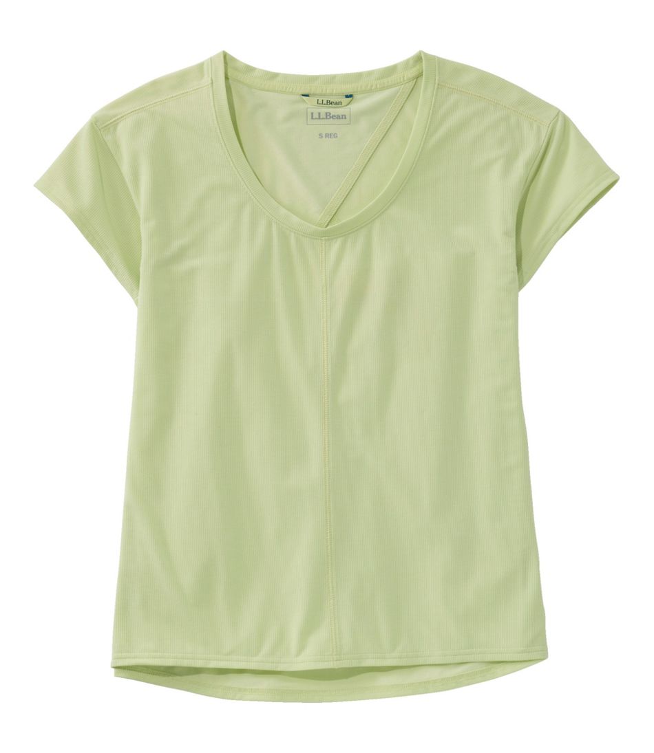 L.L.BeanWomen's Ribbed Performance Tee, Short-Sleeve