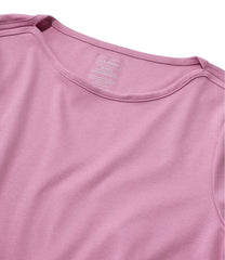 L.L.BeanWomen's Pima Cotton Tee, Elbow-Sleeve Boatneck