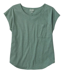 L.L.BeanWomen's Linen/Cotton Tee, Short-Sleeve Scoopneck