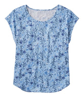 L.L.BeanWomen's Linen/Cotton Tee, Short-Sleeve Scoopneck Print