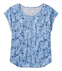 L.L.BeanWomen's Linen/Cotton Tee, Short-Sleeve Scoopneck Print