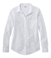 L.L.BeanWomen's Wrinkle-Free Pinpoint Oxford Shirt, Long-Sleeve Relaxed Fit