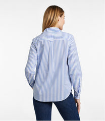 L.L.BeanWomen's Essential Cotton Poplin Shirt, Long-Sleeve