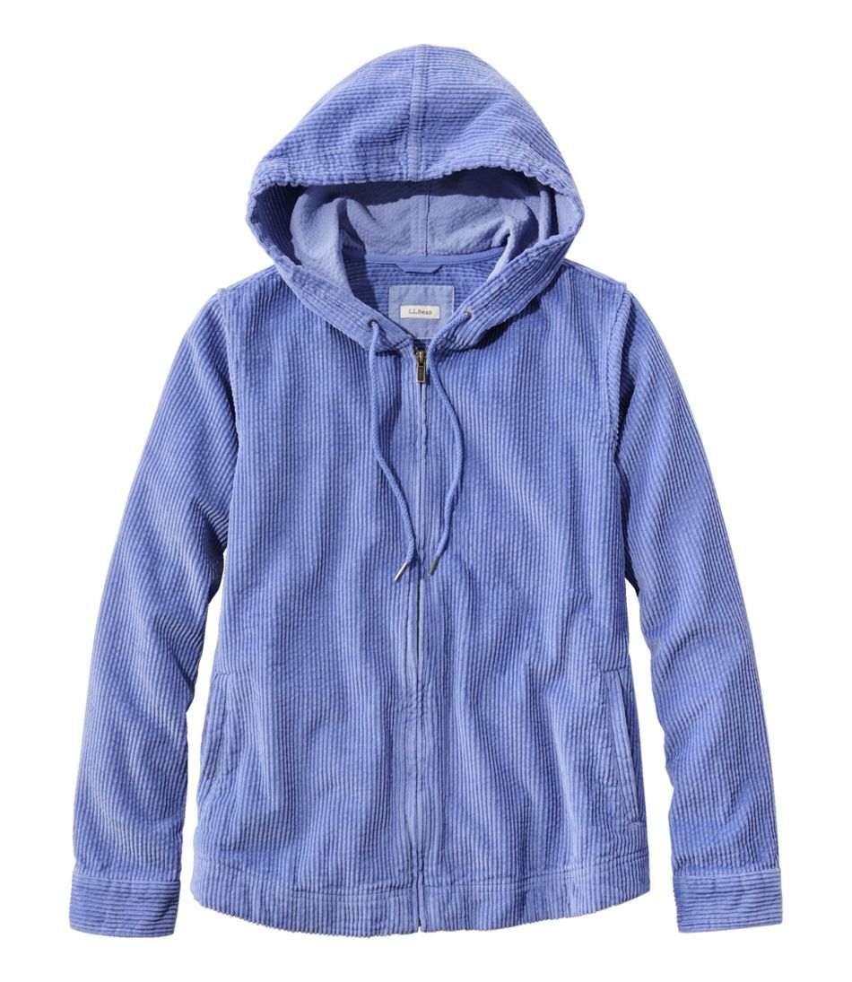 L.L.BeanWomen's Comfort Corduroy Relaxed Shirt, Zip Hoodie