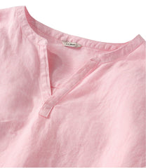 L.L.BeanWomen's Premium Washable Linen Shirt, Splitneck