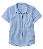 L.L.BeanWomen's Vacationland Seersucker Shirt, Short-Sleeve Popover Stripe