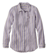 L.L.BeanWomen's Premium Washable Linen Shirt, Tunic Stripe