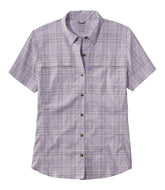 L.L.BeanWomen's Tropicwear Shirt, Plaid Short-Sleeve