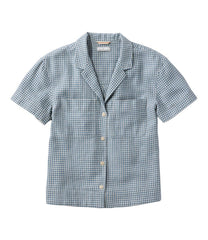 L.L.BeanWomen's Signature Hemp/Cotton Camp Shirt, Short-Sleeve