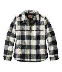 L.L.BeanWomen's Maine Guide Zip Front Jac-Shirt with Primaloft, Plaid