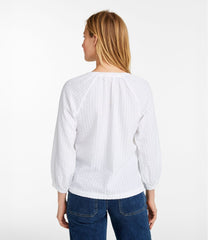 L.L.BeanWomen's Bean's Seacoast Seersucker Splitneck Shirt