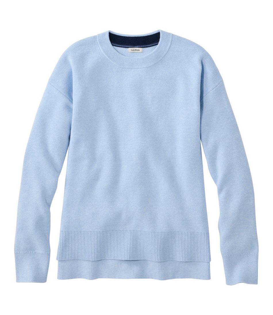 L.L.BeanWomen's Wicked Soft Cotton/Cashmere Crewneck Sweater