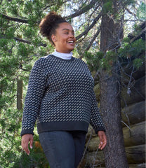 L.L.BeanWomen's Bean's Classic Ragg Wool Sweater, Crewneck Bird's-Eye