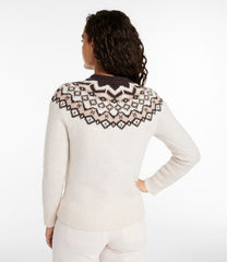 L.L.BeanWomen's Bean's Classic Ragg Wool Sweater, Crewneck Fair Isle