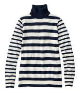 L.L.BeanWomen's Cotton/Cashmere Sweater, Turtleneck Stripe