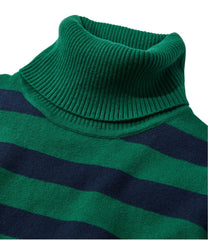 L.L.BeanWomen's Cotton/Cashmere Sweater, Turtleneck Stripe