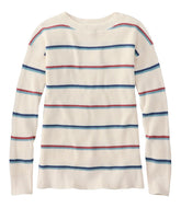 L.L.BeanWomen's Sunwashed Waffle Sweater, Pullover Stripe