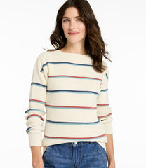 L.L.BeanWomen's Sunwashed Waffle Sweater, Pullover Stripe