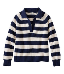 L.L.BeanWomen's SuperSoft Waffle Sweater, Polo Stripe