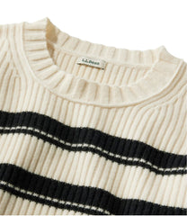 L.L.BeanWomen's Heritage Heirloom Wool/Cashmere Sweater, Crewneck Stripe