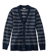 L.L.BeanWomen's Bean's Classic Ragg Wool Sweater, Button-Front Cardigan Novelty