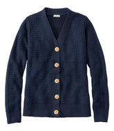 L.L.BeanWomen's Basketweave Sweater, Button-Front Cardigan