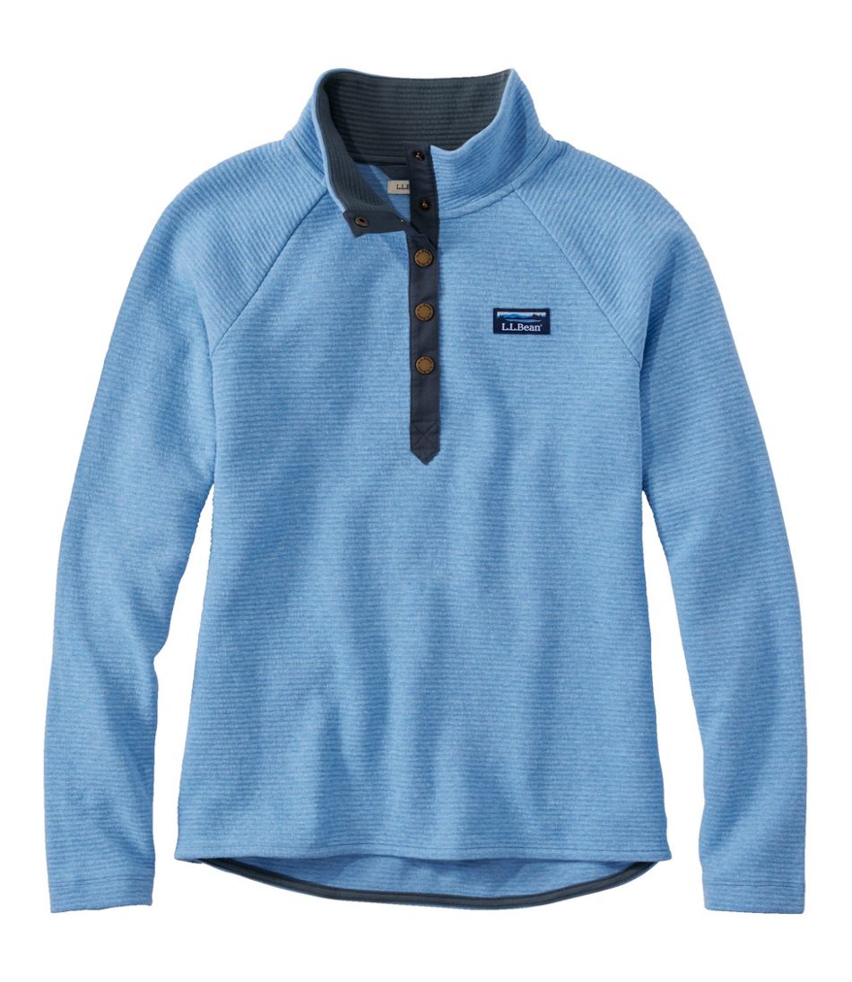 L.L.BeanWomen's Lakewashed Double-Knit Quarter-Snap