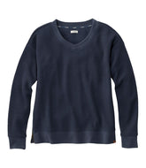 L.L.BeanWomen's Birchwood Brushed Waffle Top, V-Neck