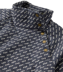 L.L.BeanWomen's Quilted Sweatshirt, Snapneck Pullover Print