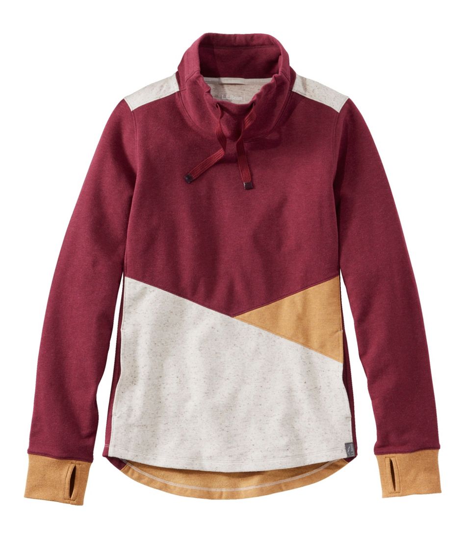 L.L.BeanWomen's Cozy Mixed-Knit Pullover, Colorblock