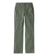 L.L.BeanWomen's 207 Vintage Cotton Canvas Pants, Mid-Rise Straight-Leg Cargo
