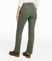 L.L.BeanWomen's 207 Vintage Cotton Canvas Pants, Mid-Rise Straight-Leg Cargo