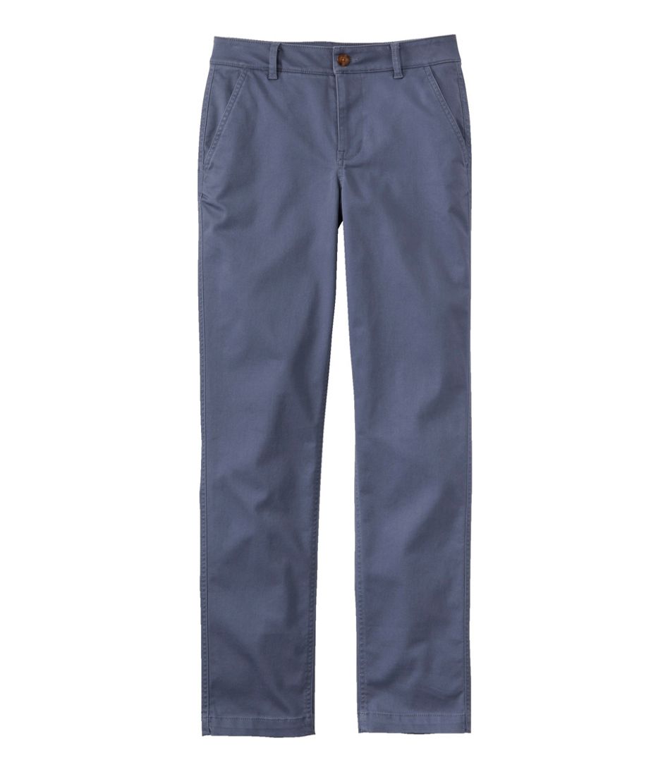 L.L.BeanWomen's Comfort Stretch Pants, Mid-Rise Straight-Leg Chino