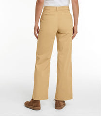 L.L.BeanWomen's Comfort Stretch Pants, Mid-Rise Wide-Leg Chino