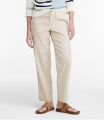 L.L.BeanWomen's Comfort Stretch Cotton/Linen Pants, High-Rise Ankle