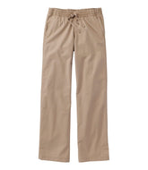 L.L.BeanLakewashed Pull-on Chinos, Mid-Rise Wide-Leg