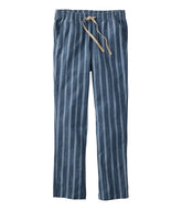 L.L.BeanWomen's Lakewashed Pull-On Chinos, Mid-Rise Tapered-Leg Chambray Ankle Pants