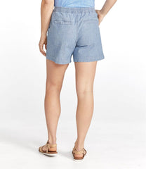 L.L.BeanWomen's Lakewashed Dock Shorts, Mid-Rise Chambray