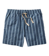 L.L.BeanWomen's Lakewashed Dock Shorts, Mid-Rise Stripe