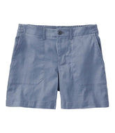 L.L.BeanWomen's Comfort Stretch Cotton/Linen Shorts, High-Rise 7"
