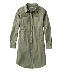L.L.BeanWomen's L.L. Bean Heritage Washed Denim Shirt Dress, Garment-Dye