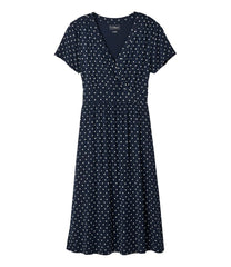 L.L.BeanWomen's Summer Knit Dress, Short-Sleeve Print