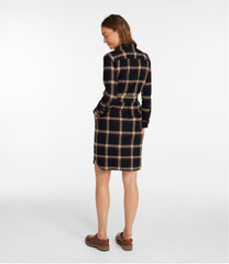 L.L.BeanWomen's Signature Camp Flannel Shirt Dress, Button-Front