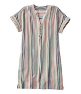 L.L.BeanWomen's Cloud Gauze Short-Sleeve Shift Dress, Stripe