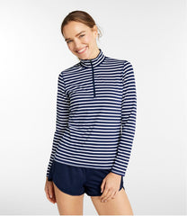 L.L.BeanWomen's SunSmart® UPF 50+ Sun Shirt, Quarter-Zip Stripe