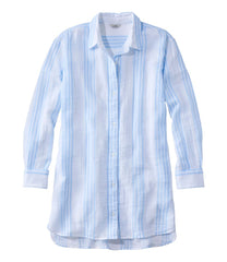 L.L.BeanWomen's Cloud Gauze Cover-Up Shirt, Stripe