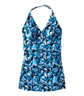 L.L.BeanWomen's Shaping Swimwear, Clasp Halter Dress Print
