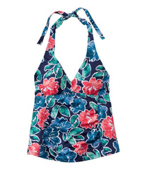 L.L.BeanWomen's BeanSport Swimwear, Halter Tankini Top Print